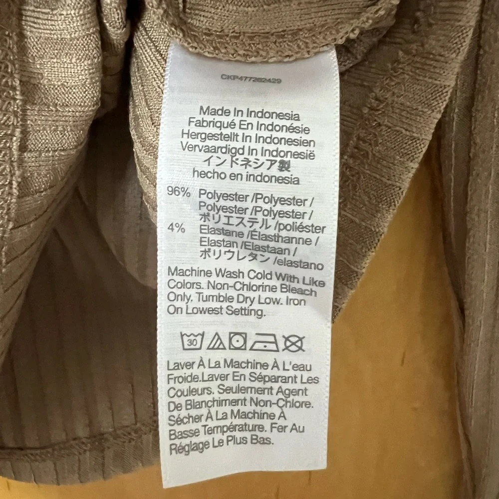 Madewell Long Sleeve Square Neck Ribbed Crop Top, Size M, NEW with Tag - Picture 5 of 5